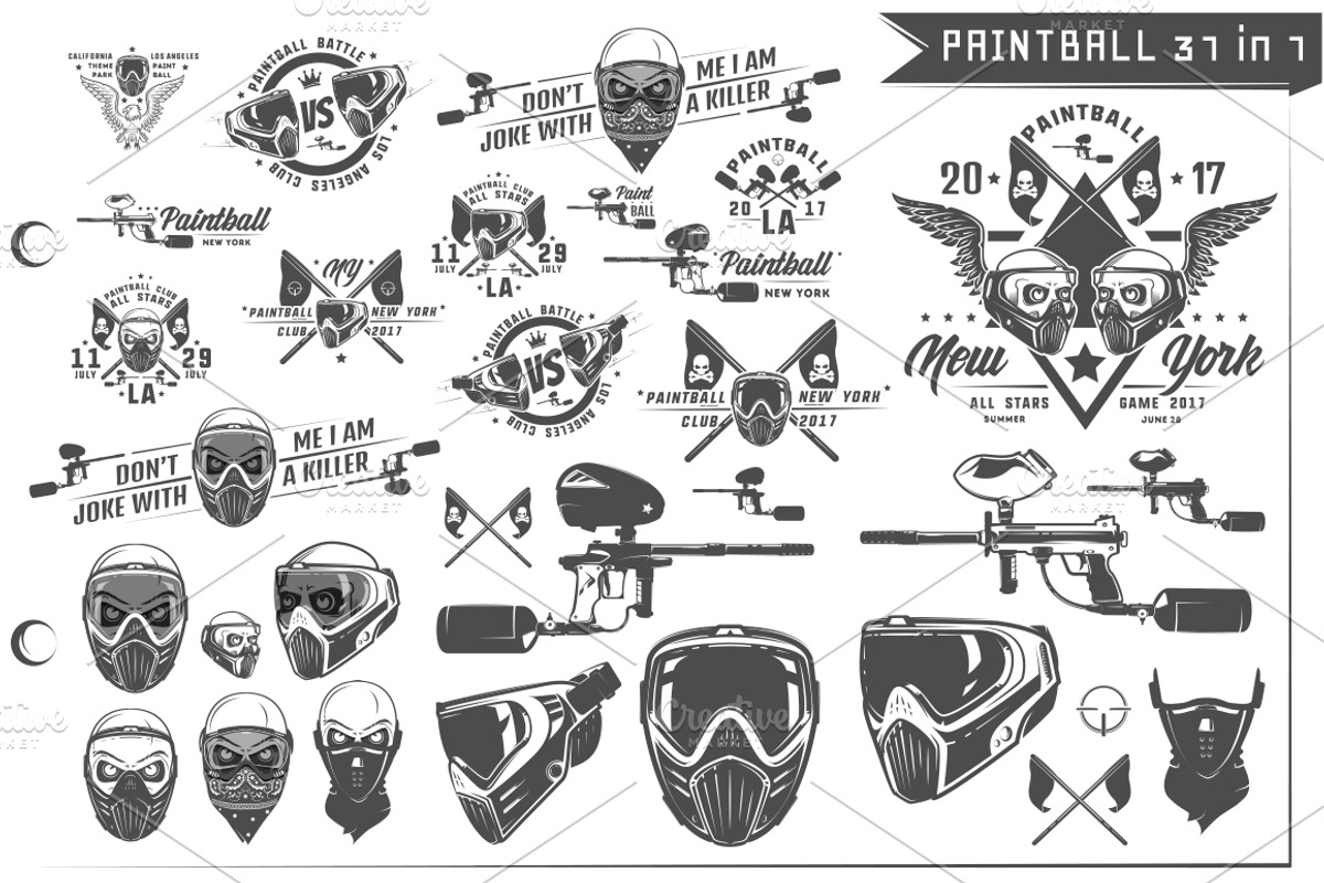 32 in 1 Paintball emblems and design, an Illustration by Hadanello88 (Photo 1 of 5)