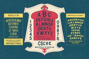 Northville Vintage Font Collections