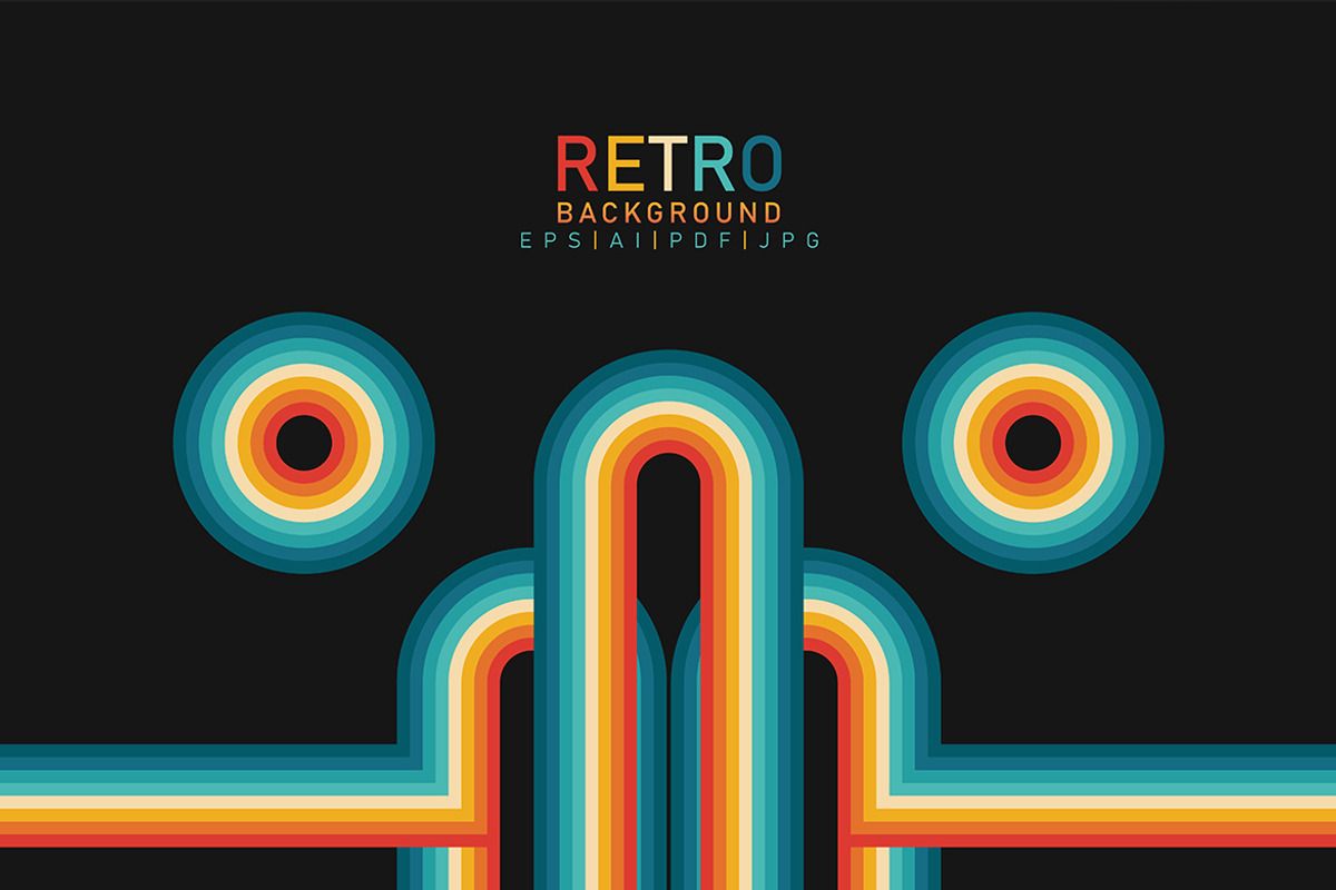 Abstract Retro Backgrounds, a Background Graphic by Artlogs x Modaldesain (Photo 5 of 7)