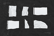 46 Textured Torn Paper Pieces Strips, a Texture Graphic by Ksuview (Thumbnail 5 of 8)
