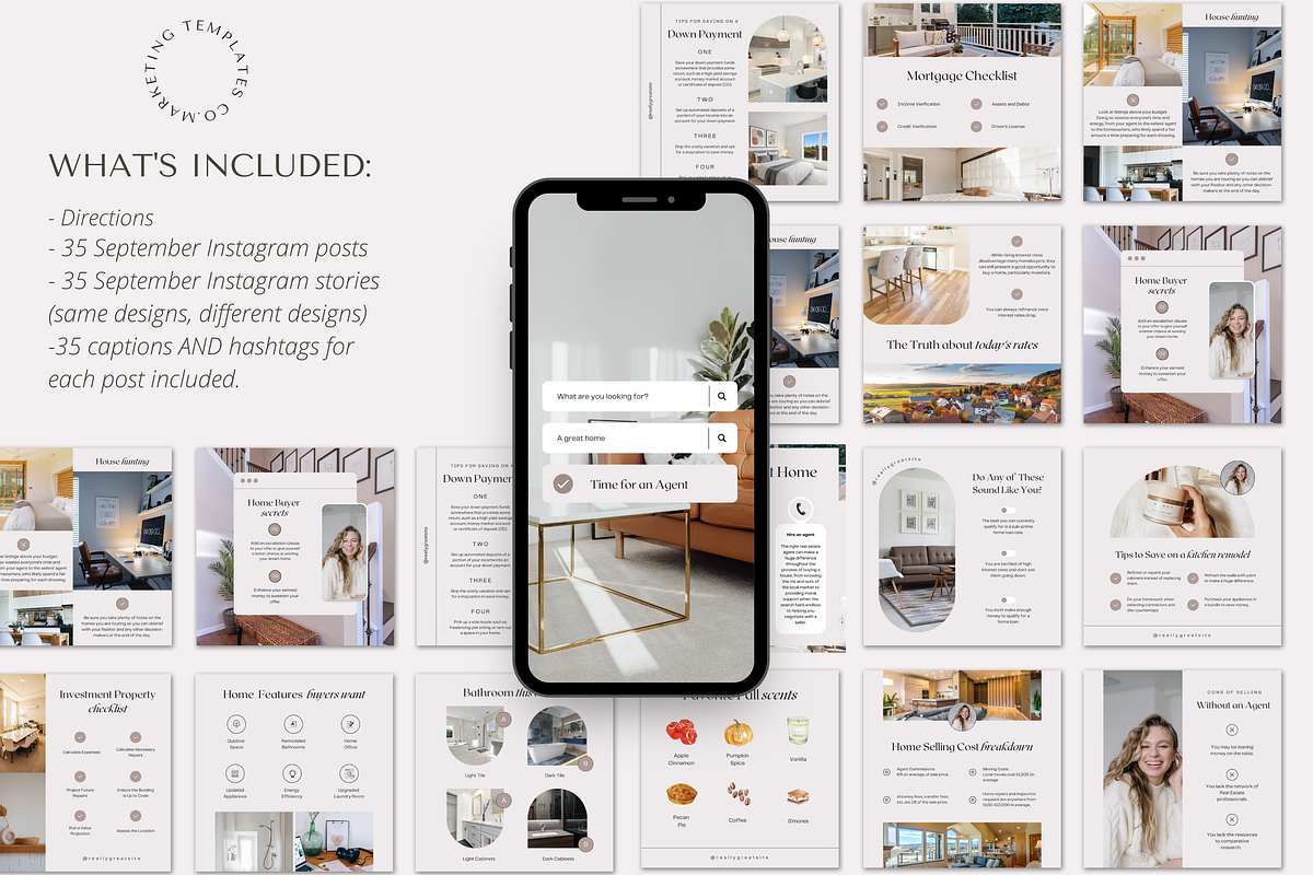 September Real Estate Social Media, a Social Media Template by Marketing Templates Co. (Photo 7 of 9)