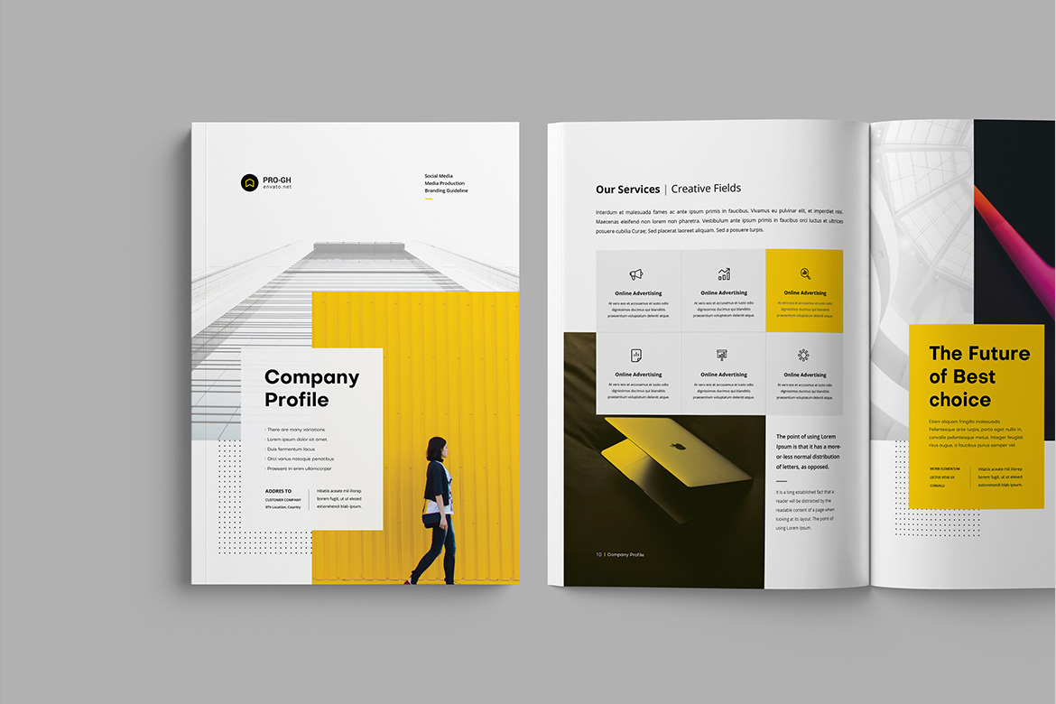 Company Profile 2023, A Brochure Template By Pro-gh