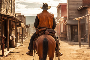 Cowboy Horse Ride Wild West