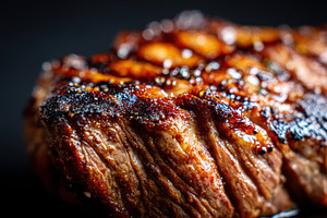 Grilled steak medallion close-up, a Food & Drink Photo by AlyaAnd