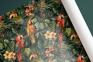 TROPICAL JUNGLE Seamless Pattern