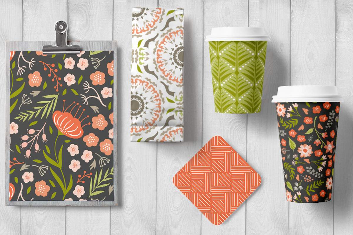 Fox Trail Seamless Patterns preview 5