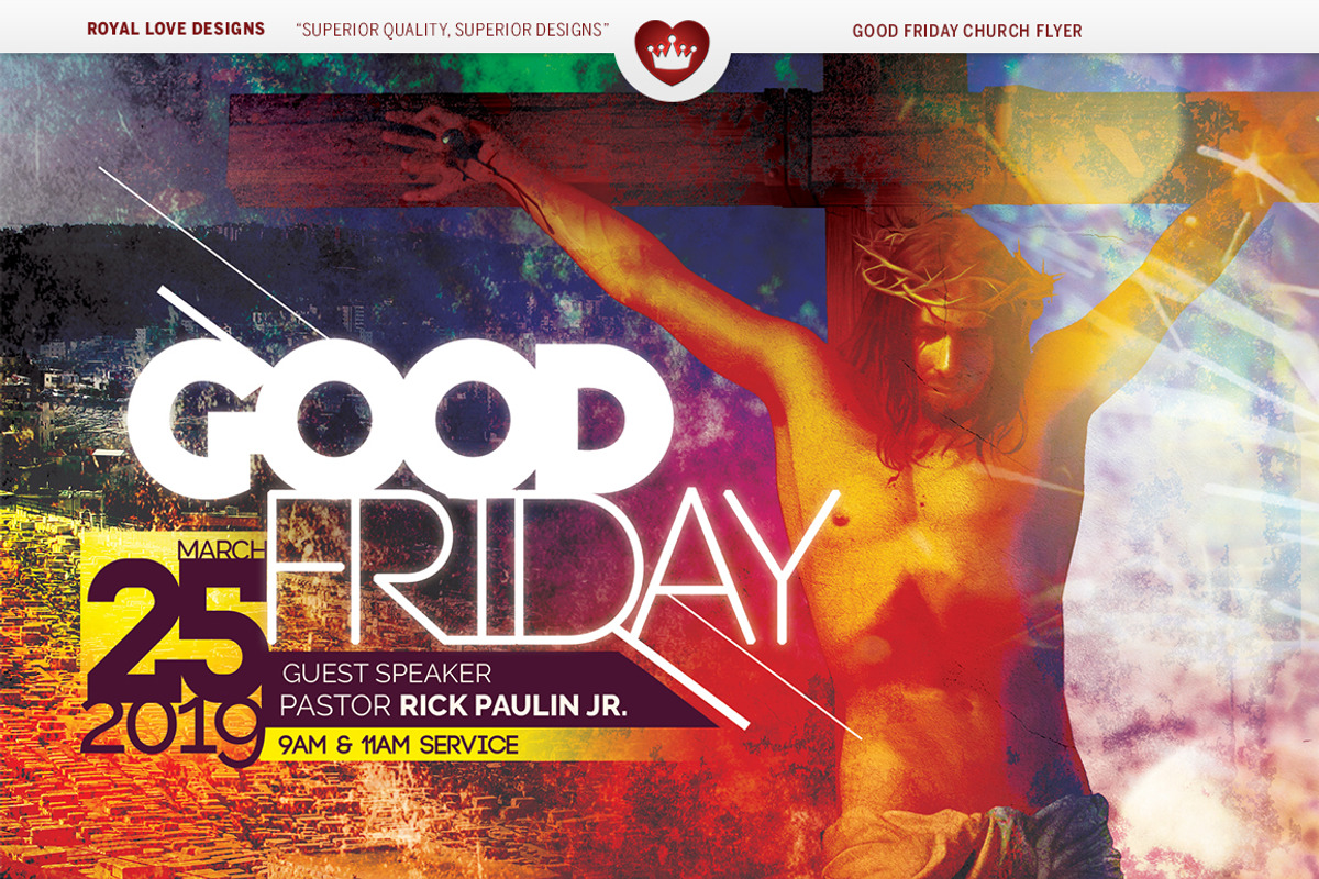 Good Friday Church Flyer, a Flyer Template by Royallove (Photo 4 of 6)