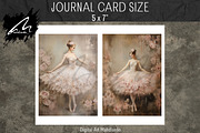 Ballerina Portraits, Pink Paper, a Person Illustration by Digital Art Mahdiseño (Thumbnail 6 of 9)