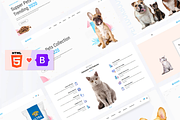 Animart - Pet shop & care template, a Bootstrap Template by techboot (Thumbnail 1 of 7)