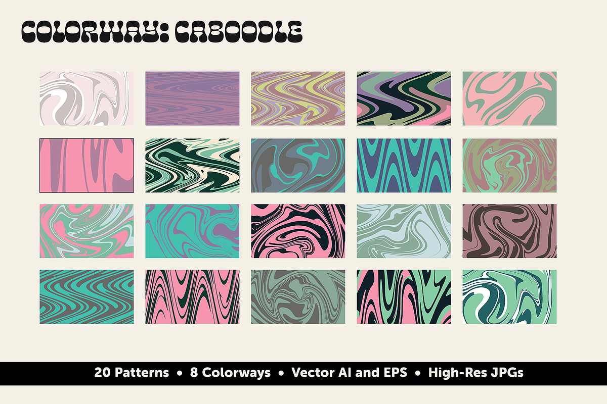 Swirls & Waves - Vector/JPG Patterns, a Pattern Graphic by Alexandra Tinsley (Photo 12 of 12)