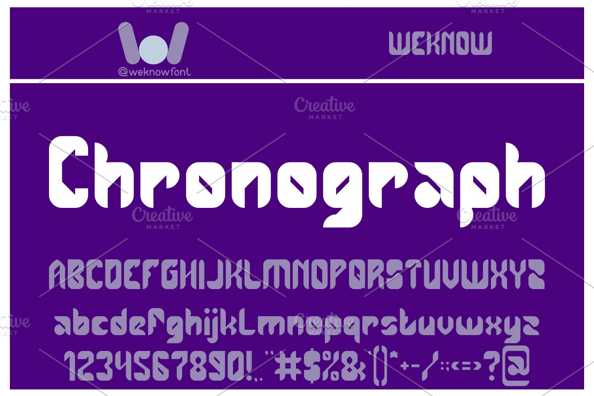 Time Machine font, a Font by weknow (Photo 2 of 5)