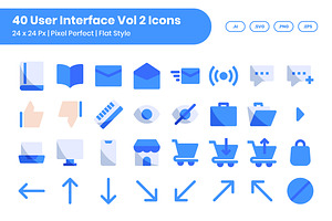 40 Interface Vol 2 - Flat, a Solid Icon by Kmg Design