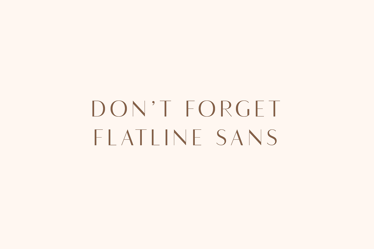 Flatline Serif Complete - 16 fonts, a Serif Font by Up Up Creative (Photo 13 of 13)