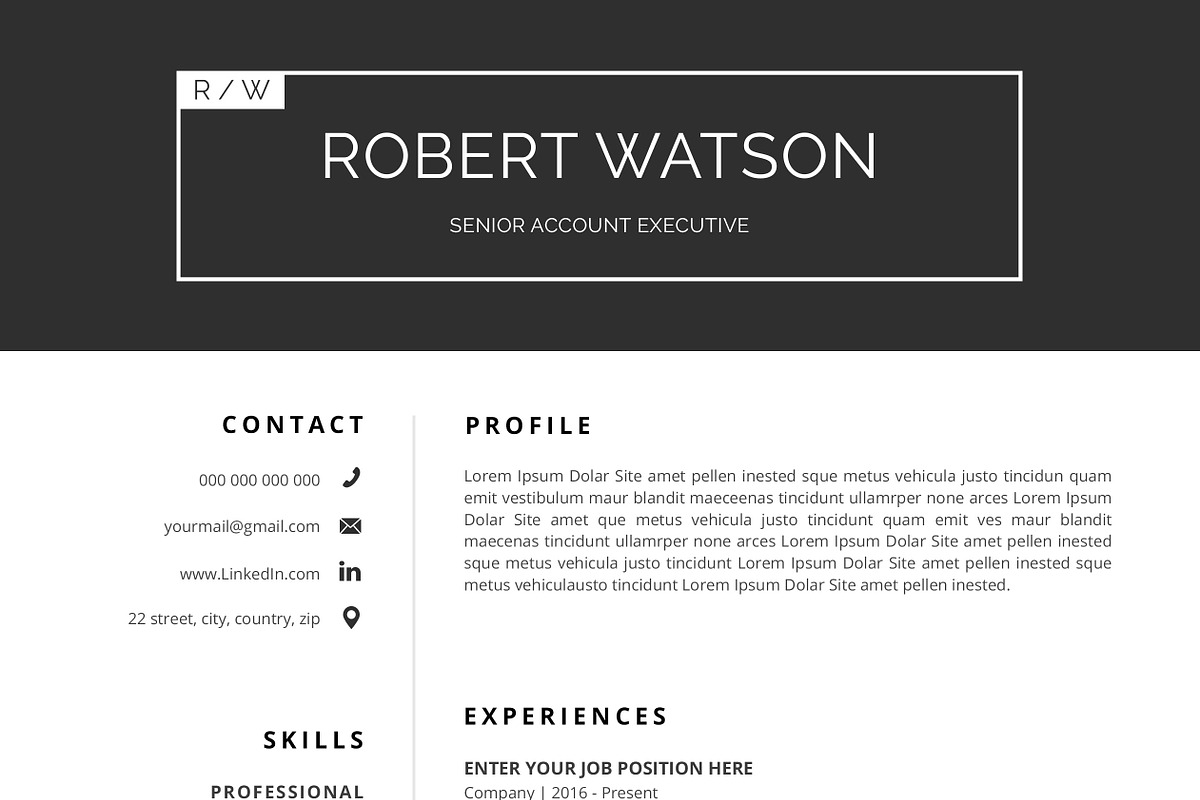Resume / CV, a Resume Template by SlideCo (Photo 4 of 6)