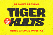 Tiger Kults – Bold Heavy Grunge, a Sans Serif Font by Portocraft (Thumbnail 1 of 9)