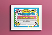 Preschool Graduation Certificate, a Print Template by graphicook (Thumbnail 1 of 3)