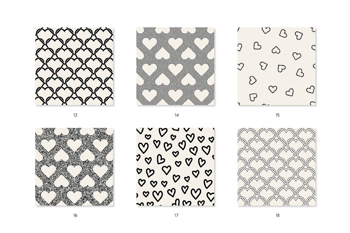 Valentine's Seamless Patterns Vol.2, a Pattern Graphic by Curly_Pat (Photo 5 of 7)