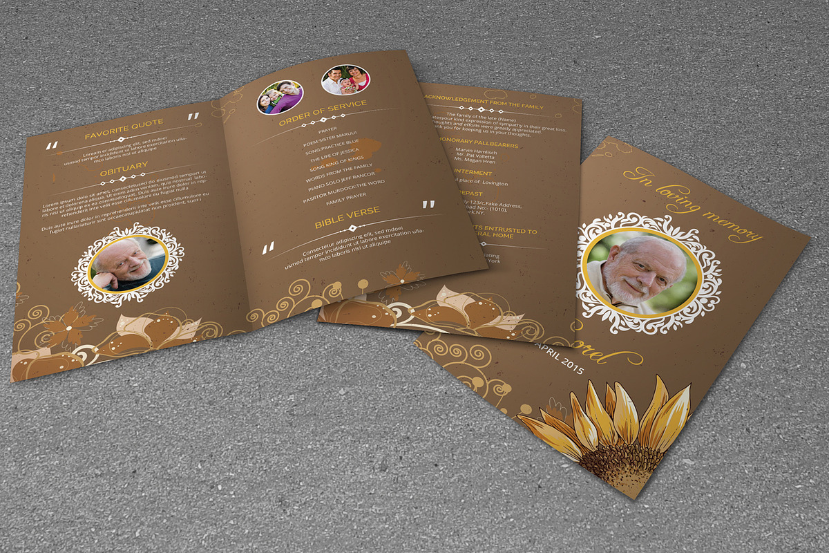 Funeral Program Template-V246, a Brochure Template by Template Shop (Photo 4 of 4)