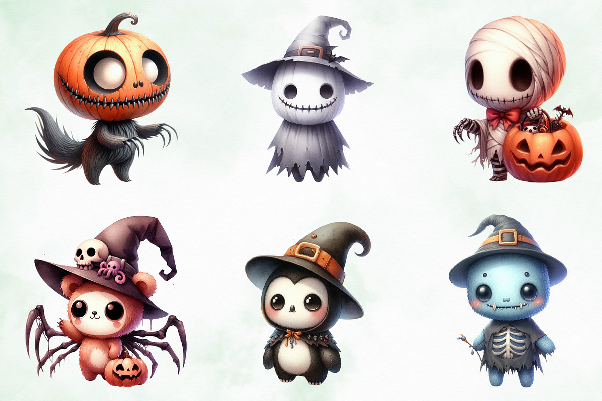 Creepy Animals Sublimation Bundle, an Illustration by Creative Art (Photo 4 of 4)