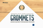 Grommets Mockup, an Object Graphic by IFBdesign (Thumbnail 1 of 5)