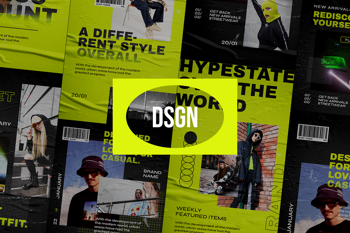 Inlow Urban Instagram Template, a Social Media Template by Creatchees.std (Photo 3 of 5)