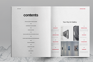 Art Catalog Brochure Layout