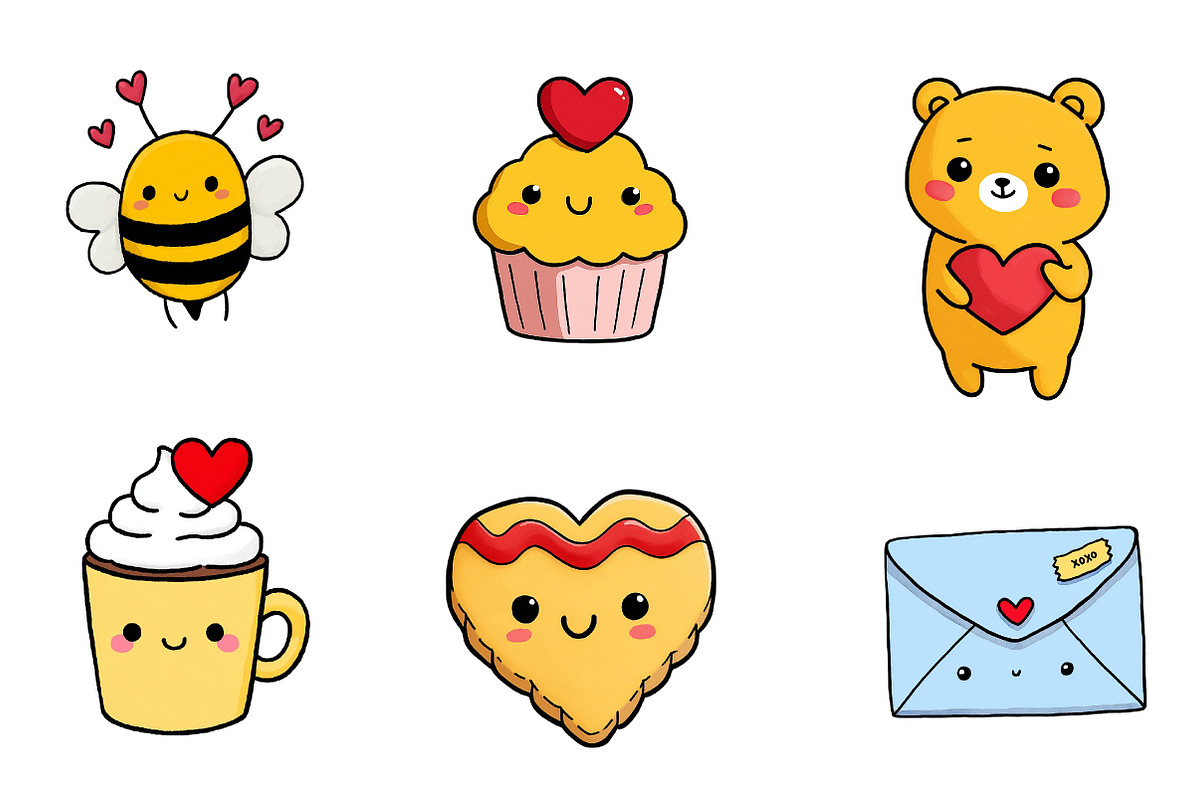 Valentines mail clipart, Valentines, an Illustration by CreationArt (Photo 5 of 6)