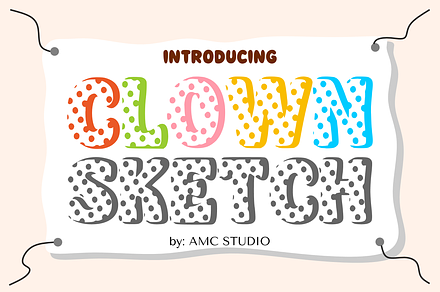 Clown Sketch - Clown Font Types, a Font by AMC STUDIO