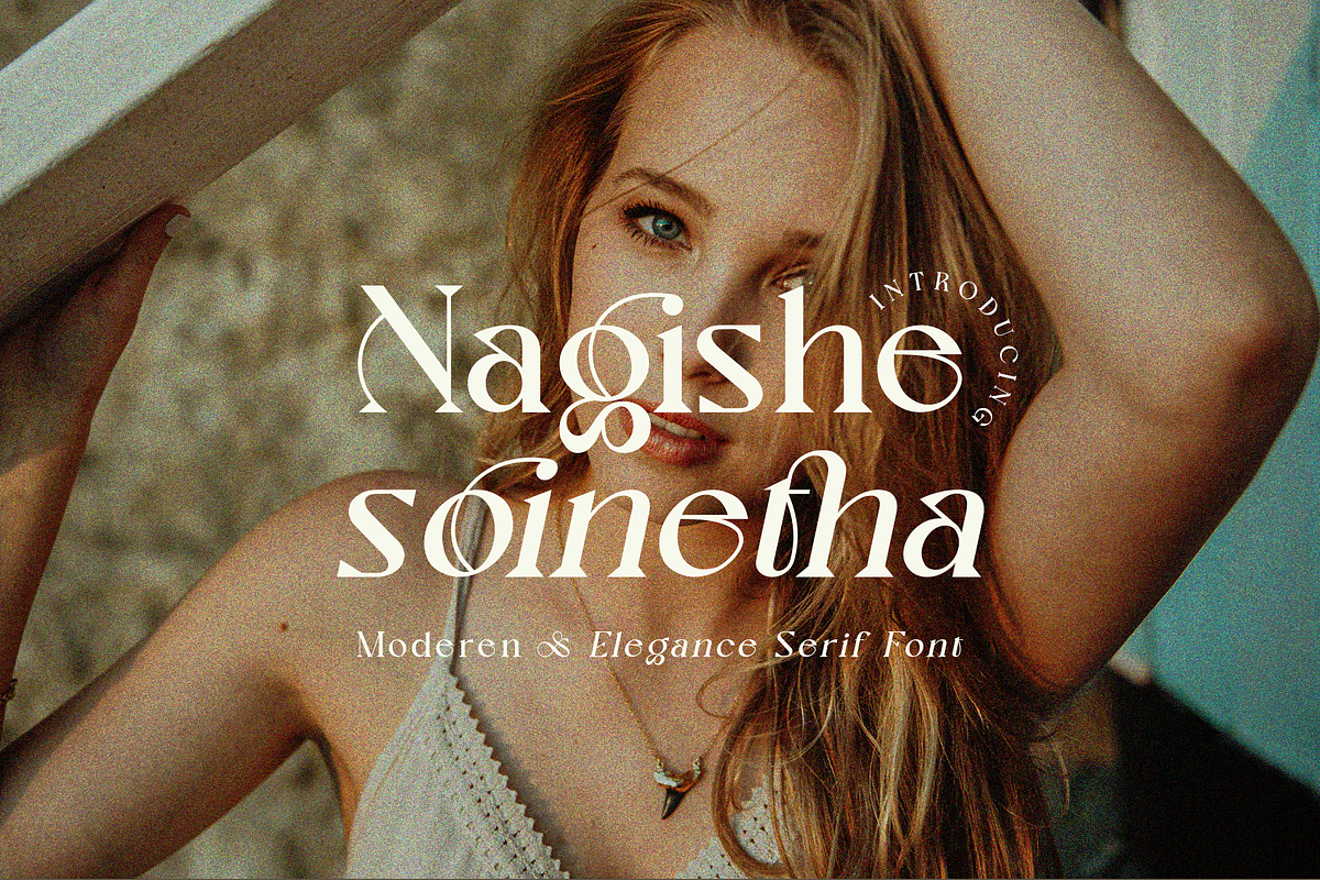 Nagishe Soinetha Moderen & Elegance, a Serif Font by BOOSH Studio (Photo 1 of 13)