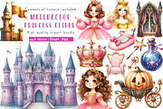 Princess Clipart, an Illustration by CreationArt (Thumbnail 1 of 5)