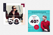 8 WINTER FASHION INSTAGRAM BANNERS, a Social Media Template by Vijeshri (Thumbnail 2 of 5)