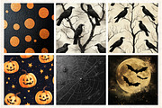 Halloween Digital Papers, a Pattern Graphic by Libby Wishes (Thumbnail 3 of 6)