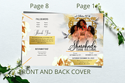 Gold Royal Funeral Program, a Brochure Template by Feel Inspired Digitals (Thumbnail 3 of 6)