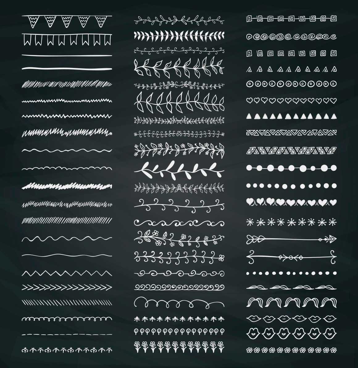 Rustic Chalk Dividers. 60% OFF!, an Object Graphic by Olya Creative