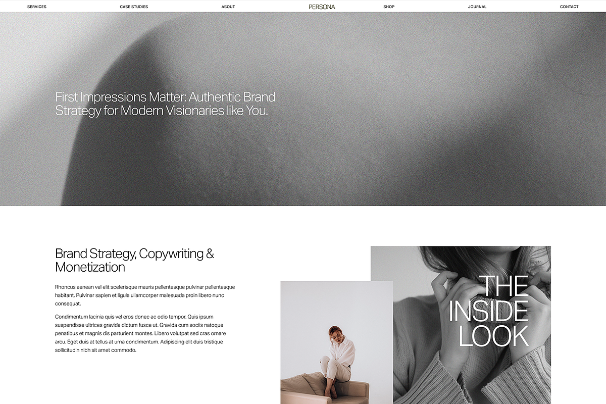 Persona: Squarespace 7.1 Template, a Squarespace Template by The Styled Square (Photo 6 of 7)