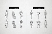 60 Travel Icons - Traveler Avatars, an Outline Icon by Hatch Design Workshop (Thumbnail 8 of 10)