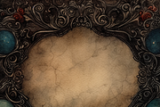 Dark Victorian Border, a Background Graphic by Printable Treasure (Thumbnail 10 of 10)