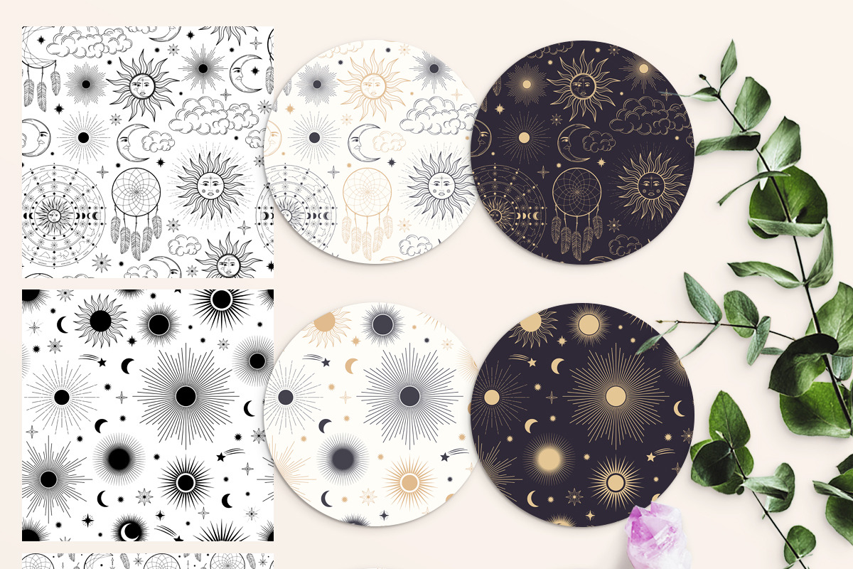 Magic Seamless Patterns, a Pattern Graphic by Diana Kovach (Photo 2 of 9)