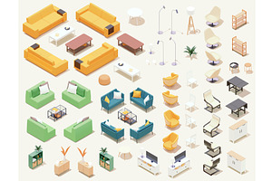 Vector home furniture and equipment