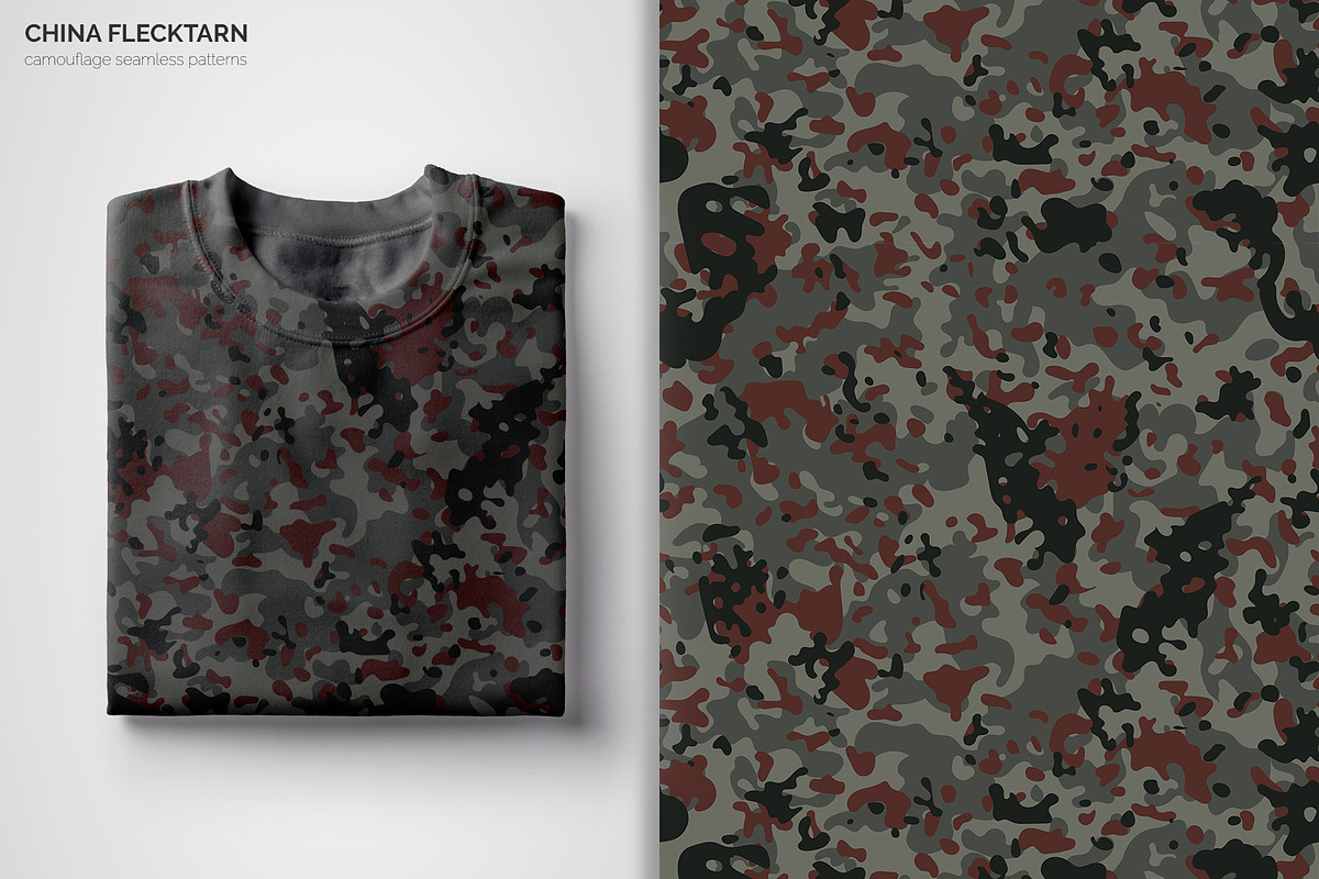 China Flecktarn Camouflage Patterns, a Pattern Graphic by 3Y_Design (Photo 3 of 6)