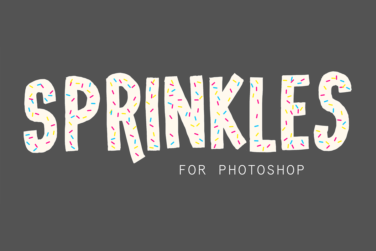 Sprinkles Brush for Photoshop, a Brush Add-On by michlaure (Photo 1 of 2)