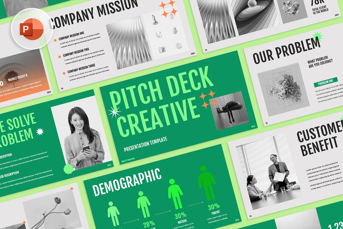 Pitch Deck Powerpoint, a Presentation Template by rgbryand (Photo 1 of 7)