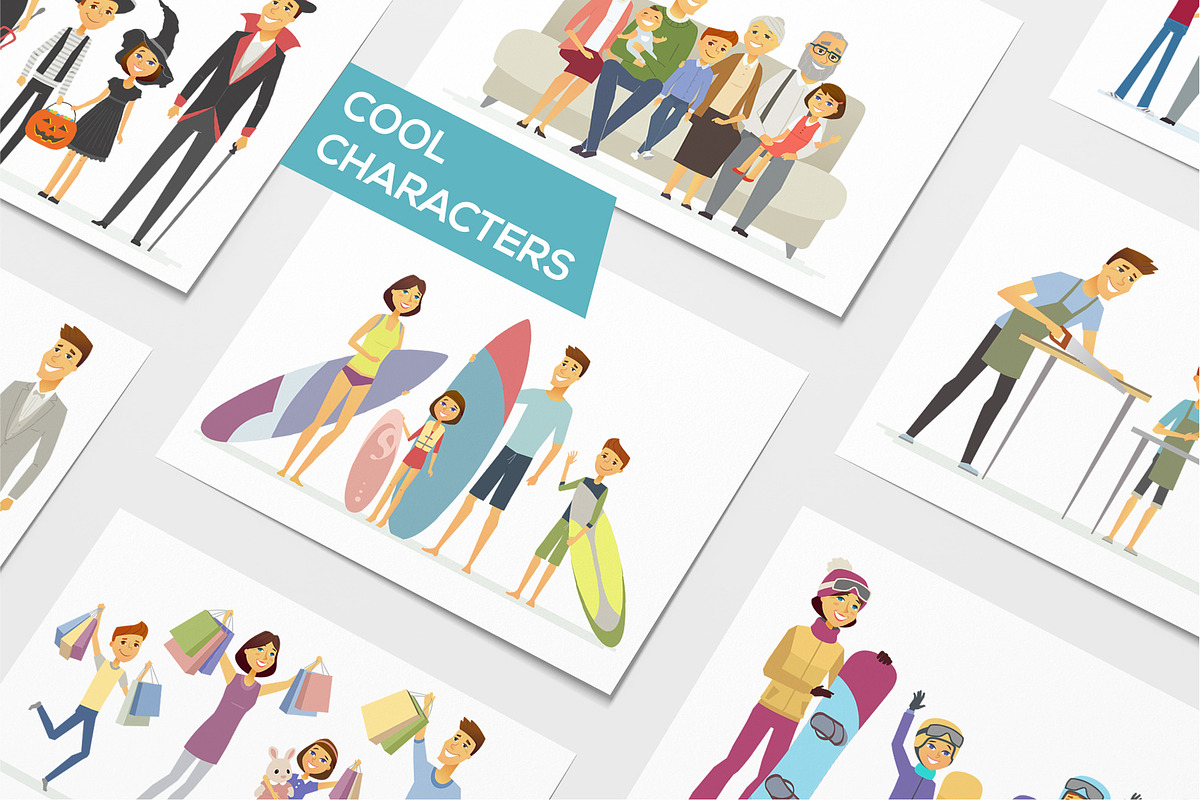 Family leisure set of illustrations, an Education Illustration by Boyko Pictures (Photo 2 of 8)