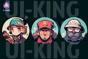 VECTOR FACES UI (5th set), a Person Illustration by UI-KING (Thumbnail 4 of 4)