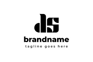 Letters DS Monogram Logo, suitable f, a Branding & Logo Template by Pray Art Design Studio