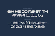 Elons - Industrial Techno Typeface, a Sans Serif Font by Imoodev (Thumbnail 5 of 6)