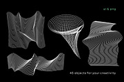 Grid retro abstract & geometric set., an Object Graphic by lisa_kalev (Thumbnail 7 of 11)