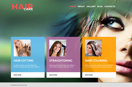 Hair Care - Joomla Theme