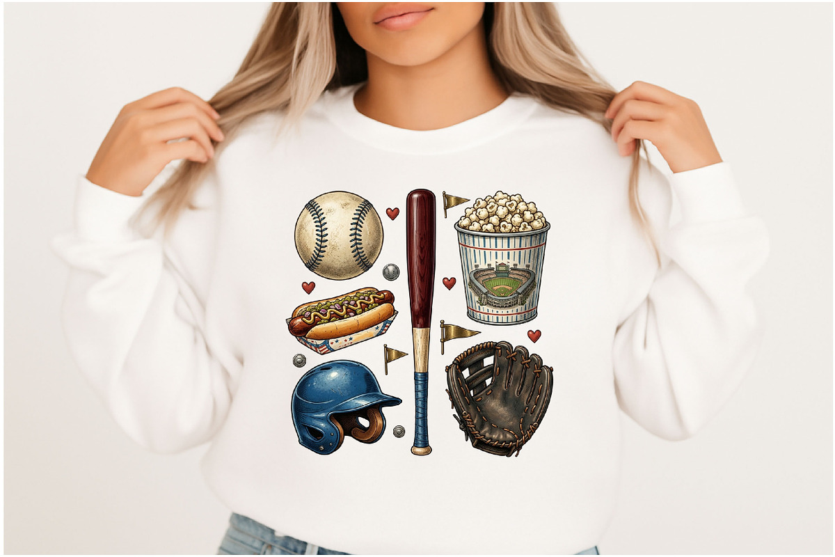 Baseball Game Day Sports Clipart, an Illustration by Designking (Photo 2 of 6)