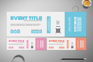 Minimalistic Event Ticket 021